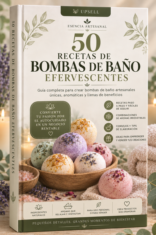 50 RECETAS DE BOMBAS DE BAÑO EFERVESCENTES
