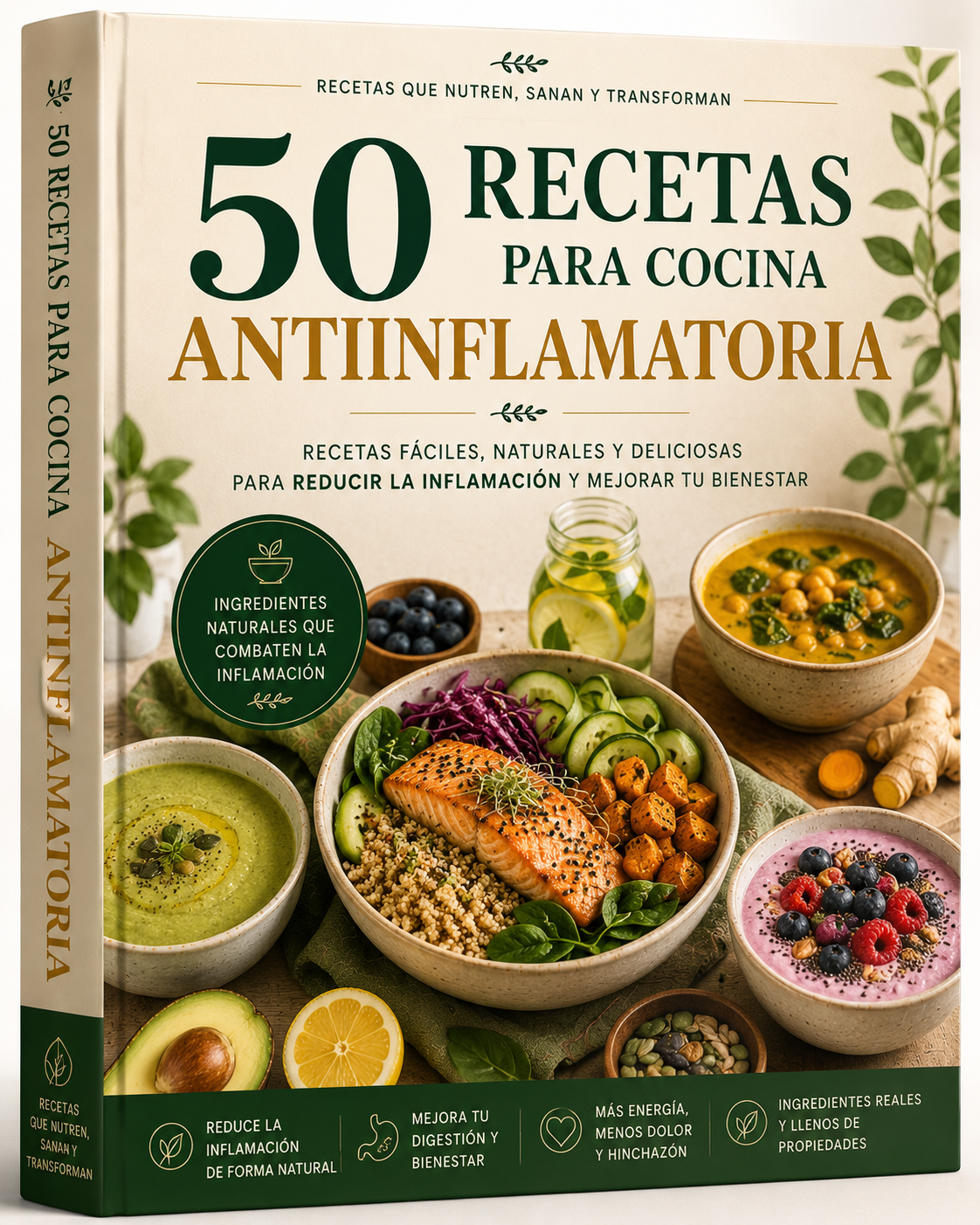50 RECETAS PARA COCINA ANTIINFLAMATORIA
