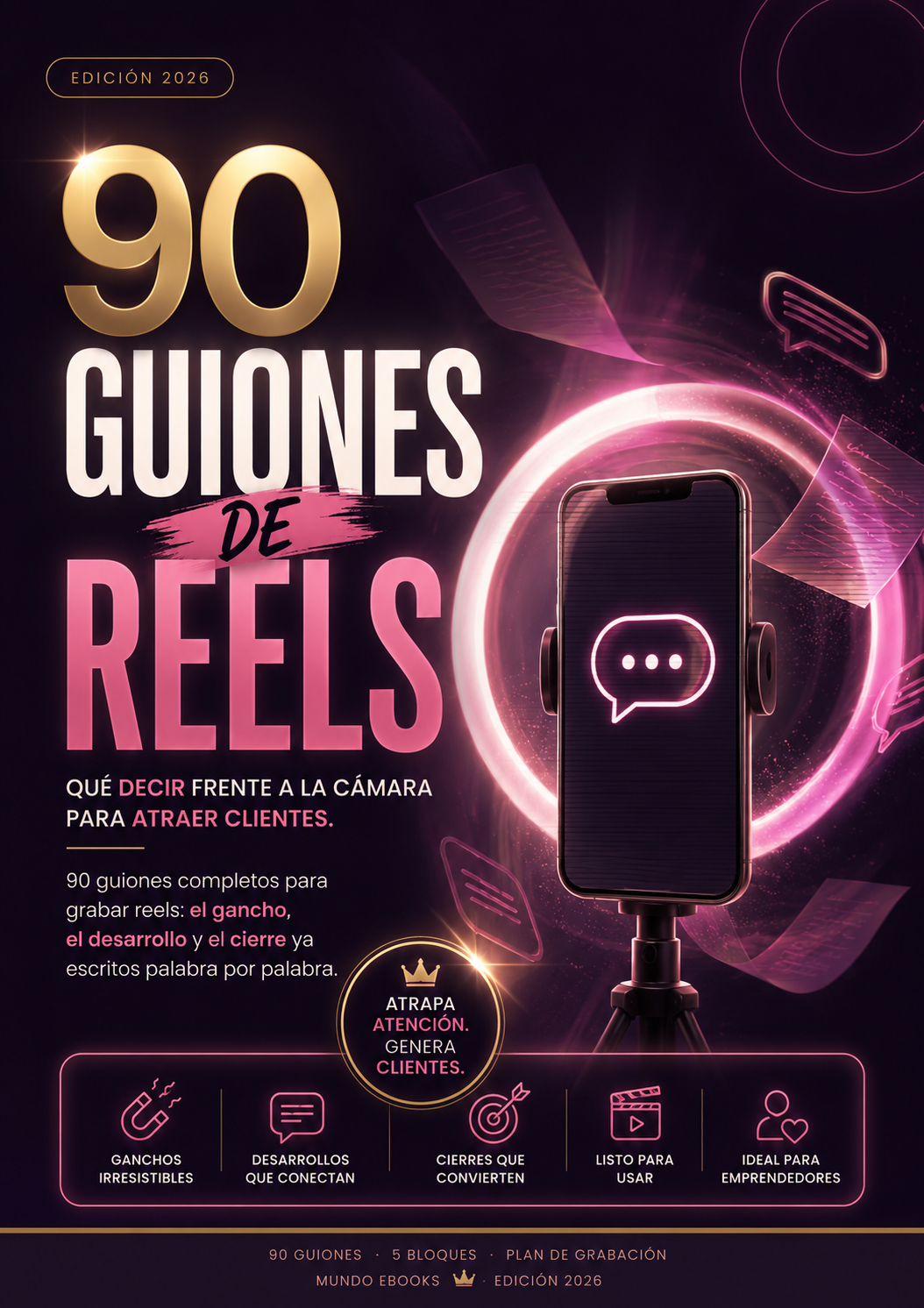 90 GUIONES PARA TUS REELS